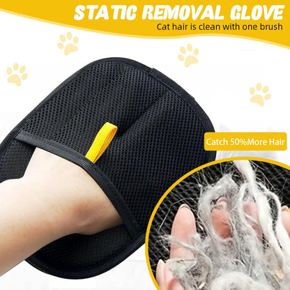 Cat Hair Removal Glove – Reusable Grooming & Fur Remover