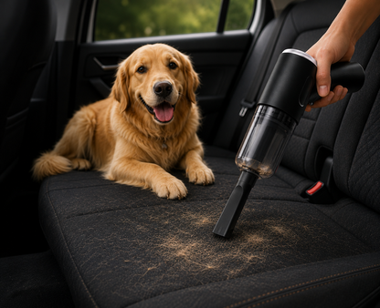 Portable Pet Hair Vacuum Cleaner | Cordless Mini Vacuum for Cat & Dog Fur
